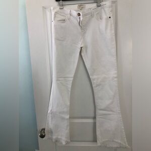 Current/Elliott White Flip Flop Jeans